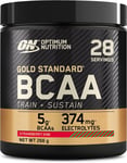 Optimum Nutrition Gold Standard BCAA Train + Sustain, Amino Acids Pre Workout Po