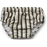 Liewood Frej baby swim pants – stripe: garden green/sandy/dove blue - 68/74