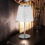 Lampe de table lampe de table lampe de lecture lampe de salon lampe de chevet bureau, lettres verre satiné clair, 1x LED 4W 320Lm blanc chaud, DxH