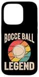 Coque pour iPhone 14 Pro Boule de pétanque vintage Legend Retro Sports