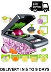 16 in 1 Vegetable Chopper Salad Fruit Mandolin Slicer Food Dicer Cutter Peeler..