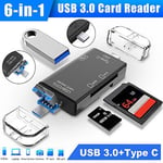 SD Card Reader Micro USB OTG USB-C to USB 2.0 Adapter Android iPhone Tablet PC