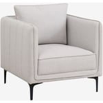 Fauteuil Beniares Sklum Gris Clair