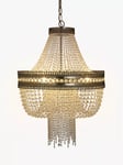 John Lewis Lucia Crystal Chandelier, Crystal/Clear