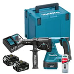 Perfo-burineur 18V LXT SDS-Plus 2J (2x4.0 Ah) en MAKPAC - MAKITA DHR243RMJ