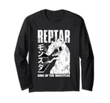 Rugrats Reptar King Of The Monters Kanji Retro Chest Logo Long Sleeve T-Shirt