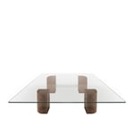 Friends & Founders - Quarter Lounge Table 120 x 120 High Natural Oak - Spisebord - Ida Linea Hildebrand - Beige - Glass/Tre