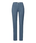 BRAX Women's Style Mary Structure Velvet Pants, Smoke Blue, 38W x 32L