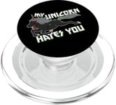 Licorne maléfique de l'enfer - Ma licorne te déteste PopSockets PopGrip pour MagSafe