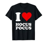 Red Heart Motif I Love Hocus Pocus T-Shirt