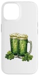 iPhone 14 St. Patricks Day Paddys Design Fun to Beers Whiskey Party Case