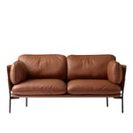 &Tradition - Cloud LN2 - Warm Black - Leather cat.2 - Silk SIL0250 Cognac - Sofaer - Luca Nichetto