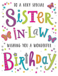 Sister-in-law birthday card  wishing you a wonderful birthday