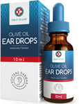 Olive Oil Ear Drops for Wax Removal and Blocked Ears, 10Ml - 100% Natural Ear Wa