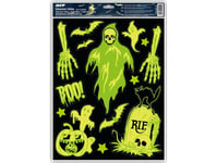 Juldekoration Mfp Papper Halloween Klistermärke Fluorescerande Ha002 30X42cm 1041941