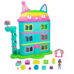 Gabby et la Maison Magique - Gabby Dollhouse - Maison de Poupée Interactive Avec 1 Figurine + 15 Accessoires - Thème Fête - Jouet Gabby Et La Maison Magique - Gabby Chat - Jouet Enfant 3 Ans +