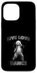 Coque pour iPhone 13 Pro Max Live Love Dance Panda Groove Fun