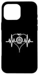 Coque pour iPhone 16 Pro Max Heartbeat Monocycle Heart Line Pulse Artist Circus