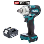 Makita DTW300 18V 1/2" LXT Brushless Impact Wrench With 1 x 5.0Ah Battery
