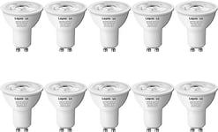 Lepro Ampoule LED GU10, Ampoule GU10 4W Blanc Chaud 2700K, Équivaut 50W Halogènes, 345lm, 38° Faisceau Étroit, Lot de 10