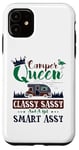 Coque pour iPhone 11 Camping-car Queen Classy Sassy Smart Assy Fun Camping