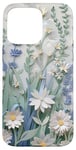 Coque pour iPhone 15 Pro Max Fleur Bleu Bleuet Floral Nature Femme Filles Fleurs