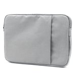 Convient pour macbook Lenovo Huawei sacoche pour ordinateur portable 14 pouces matériel de plongée sac a main ordinateur tablette - gris - 12 pouces (sans portable)