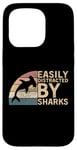 Coque pour iPhone 15 Pro Retro Vintage Easily Distracted By Sharks Hammerhead Shark