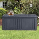 Keter Boîte de Rangement de Jardin 570 L Coffre de Stockage Banc Extérieur