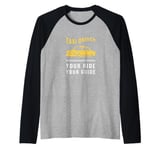 Your Ride Your Guide Taxi Driving Funny Taxi Driver Raglan Baseball Tee