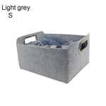 Filt Förvaring Korg Kläder Organizer Diverse Container LIGHT Light grey S