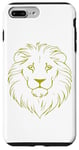 Coque pour iPhone 7 Plus/8 Plus Visage de lion doré : esthétique
