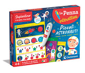 Clementoni- Sapientino – Les Petits astronautes Quiz, Cartes d'activités et Stylo interactif Parlant, Jeu éducatif 4 Ans – Fabriqué en Italie, 16747, Italien