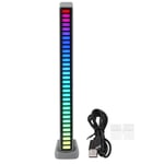 RGB Light Bar Ääniohjaus Ambient Light Music Atmosphere Lamp USB for Car Home StudioSilver