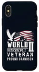 iPhone X/XS World War II 2 Veteran Proud Grandson Service Eagle Flag Case