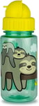 Flip Top Kids Water Bottle / With Straw / 400ml / BPA Free / Stanley The Sloth