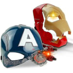 Kryc Marvel Avengers 4 Iron Man Captain America Mask Ljus Ljud Öppen Ansiktshjälm Mask För Barn Halloweenc A Thsidne