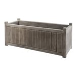 Jardinière Rectangulaire - Gris Cérusé - 155 Litres - Charme 13817 Eda Plastiques