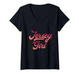 Womens Jersey Girl | Great Britain UK | Jersey Island V-Neck T-Shirt