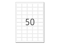 Herma Special - Mat - Selv-Klæbende - Hvid - 37 X 25 Mm 1250 Etikette(R) (25 Ark X 50) Filmmærkater
