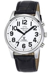 Montre Homme Parlant MASTER TIME Avec Bracelet En Cuir MTGA-10690-60L