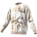 Adidas Camo Crewneck Sweat-Shirt Homme Multicolor/Clear Brown FR : XS (Taille Fabricant : XS)