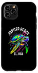 iPhone 11 Pro Jupiter Beach Florida USA Abstract Turtle Design Case