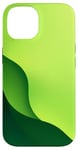 Coque pour iPhone 14 Vert Minimaliste Abstrait Esthétique Clean Art