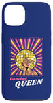 Coque pour iPhone 13 Rétro 70s 80s Funky Disco Ball Afro Queen Diva Vintage