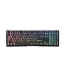 CHERRY MX 3 0S Wireless, clavier mécanique de gaming sans fil avec rétro-éclairage RGB, layout allemand (QWERTY), Bluetooth, connexion radio ou filaire, commutateurs MX RED, noir