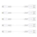 Câble de Recharge iPhone Court de 0,1 m, 5Pack Câble USB A vers Lightning de 10 cm Câble Original de Recharge Rapide pour iPhone compatible avec Apple iPhone 13 12 11 Pro Max Xs Xr X 8 7 6 Plus SE