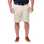 Haggar Men's Cool 18 Pro Straight Fit Flat Front 4-Way Stretch Expandable Waist Short (Regular and Big & Tall Sizes), String-Bt, 50