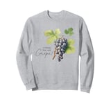 I Think You Are Grape Vintage Fruit Pun Valentine Sweatshirt