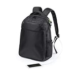 BigBuy Office S1411334 Backpack, Adults Unisex, Black, One size